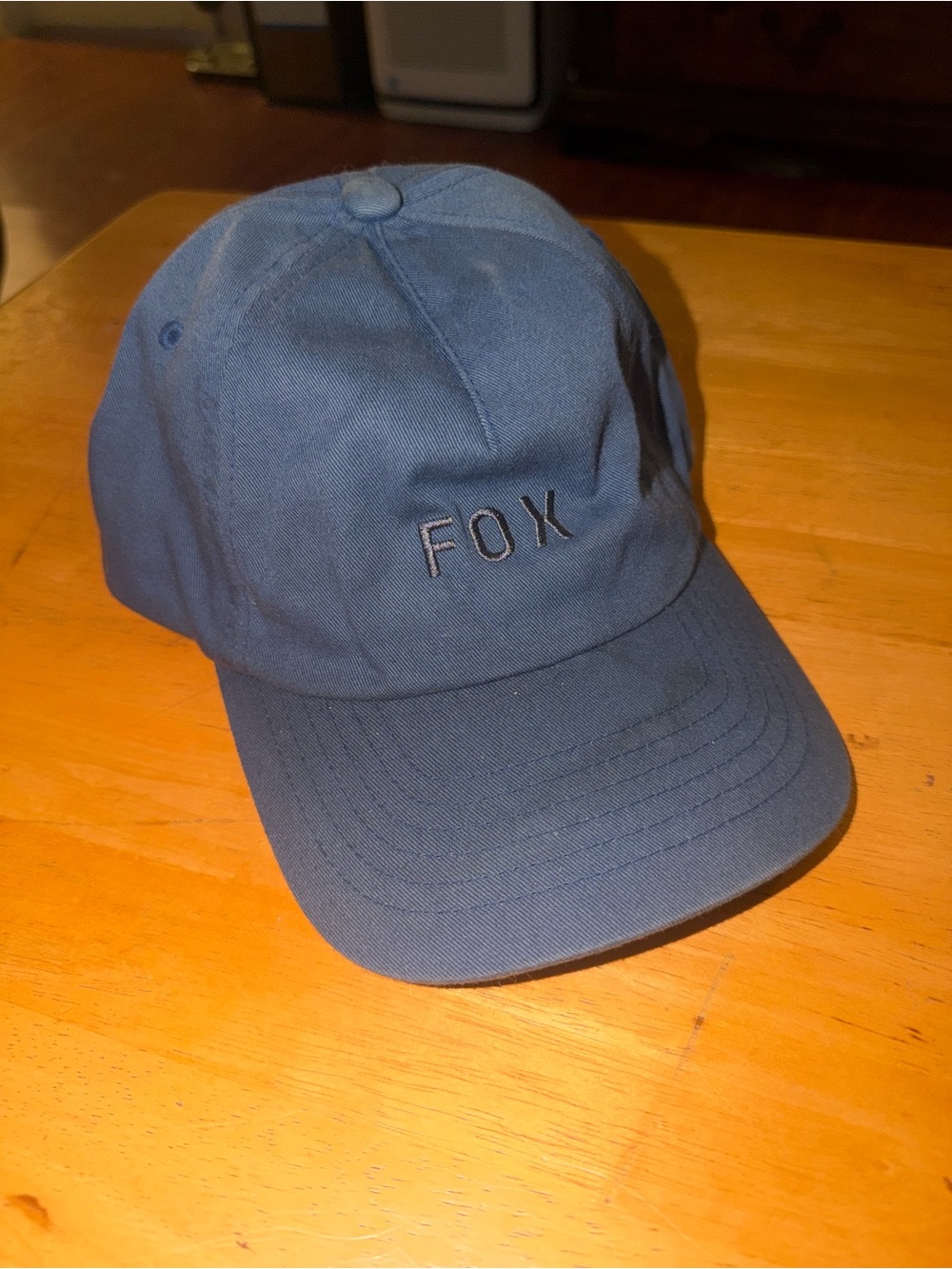 Fox Racing Navy Adjustable Hat - embroidered logo